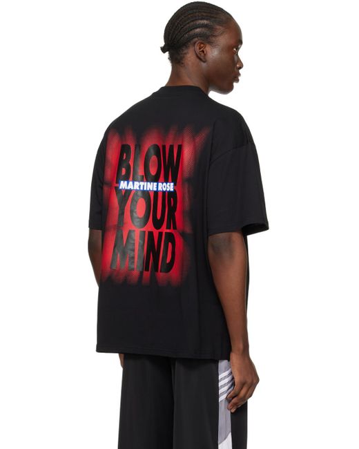 T-shirt 'blow your mind' noir Martine Rose pour homme en coloris Red