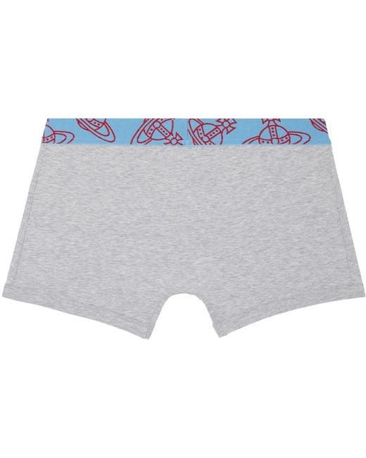 Vivienne Westwood White Three-pack Multicolor Orb Boxers for men