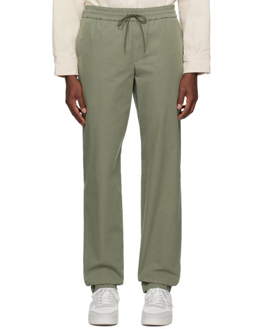 A.P.C. Green . Khaki New Kaplan Trousers for men