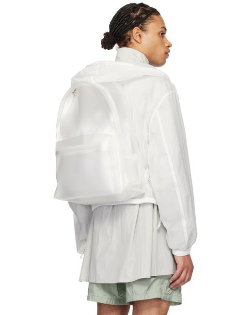 Amomento White Crinkled Jacket for men
