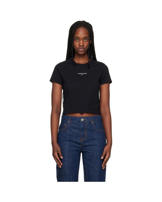 Maison Kitsuné Black Paris' Baby T-Shirt