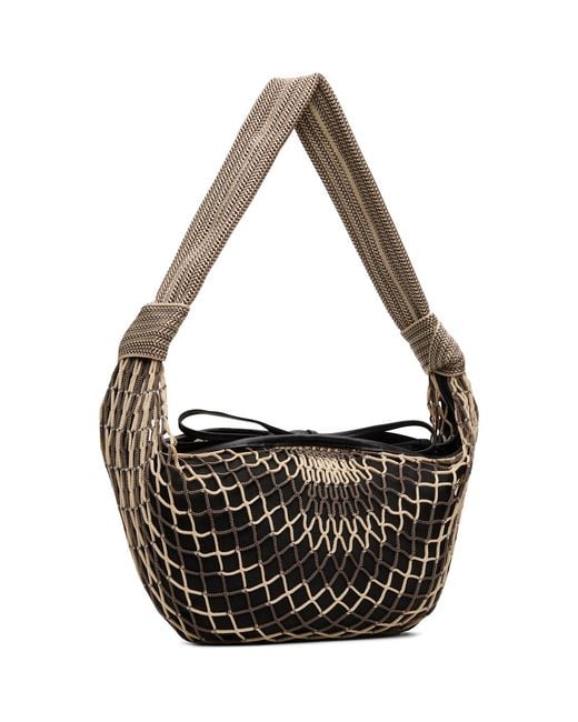 Lemaire Black Fortune Croissant Filt Bag