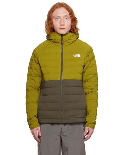 The North Face Green & Gray Belleview Stretch Down Jacket for men