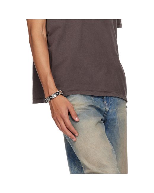 Our Legacy Black Wave Bracelet for men