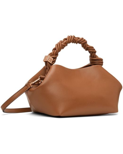 Ganni Brown Tan Small Bou Bag