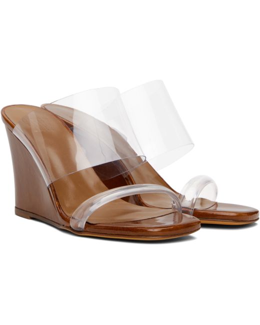 Maryam Nassir Zadeh Black Olympia Wedge Heeled Sandals