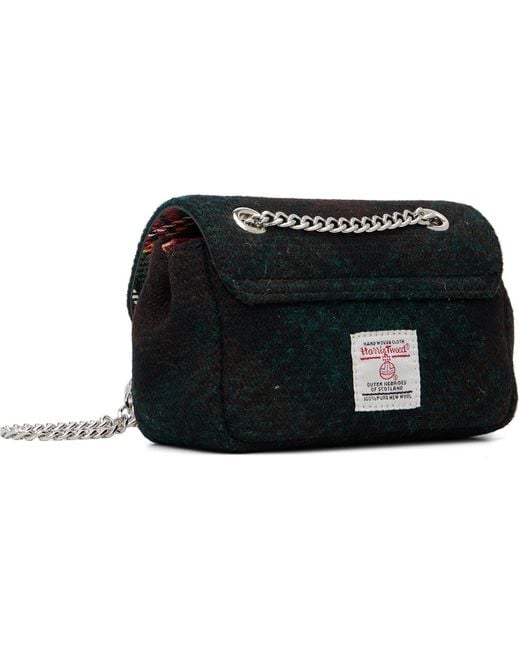 Vivienne Westwood Black Check Small Chain Bag