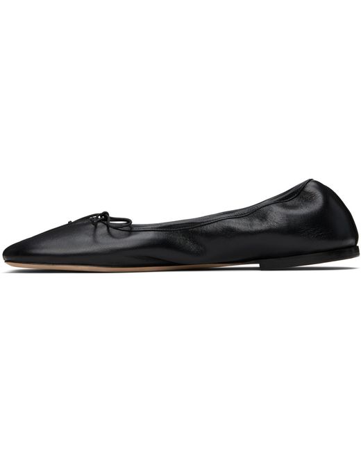 Christen Black Ssense Exclusive Tabi Stretch Ballerina Flats