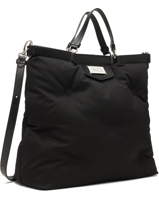 メンズ Maison Margiela ブラック ラージ Glam Slam Carryall トートバッグ Black