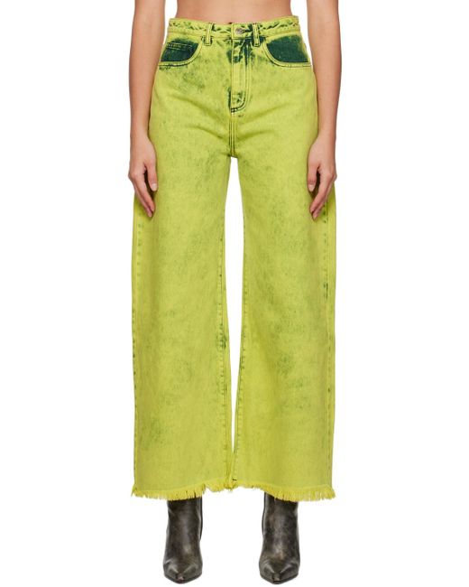 Brown Denim Boyfriend Trousers - Marques Almeida – Assembly