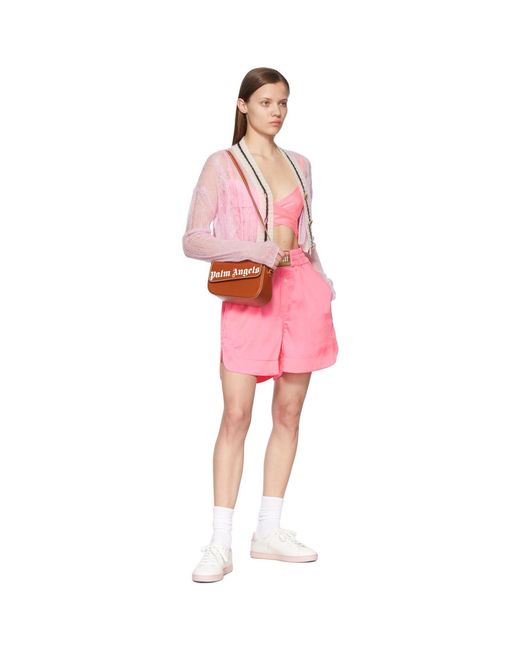 Palm Angels Pink Polyester Top