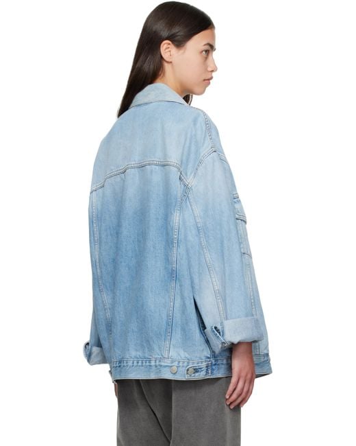 Acne Blue Oversized Denim Jacket