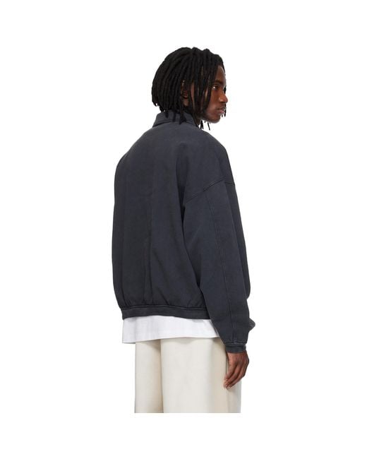 Alexander Wang Black Long Sleeve Polo for men