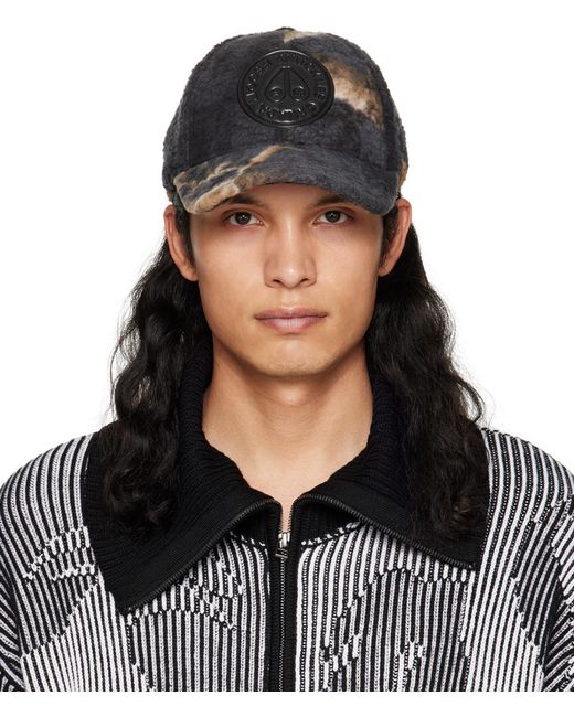 Moose Knuckles Synthetic Post Malone Edition Camouflage Cap in Black