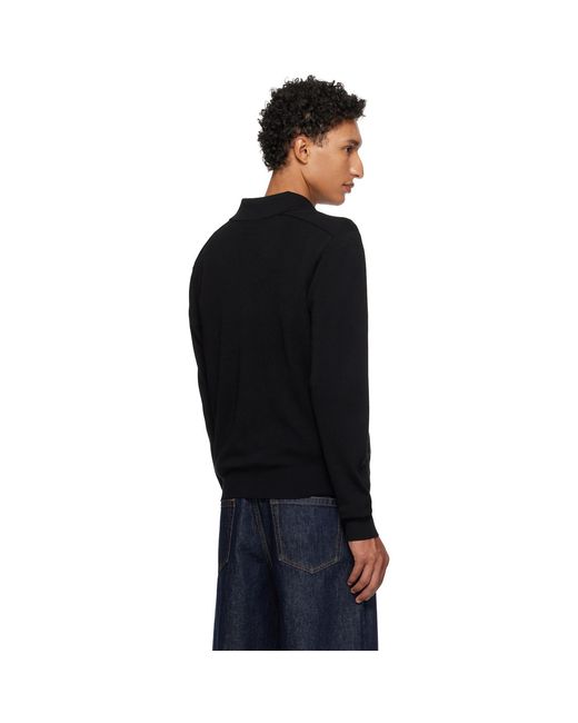 Burberry Black Wool Cardigan for men