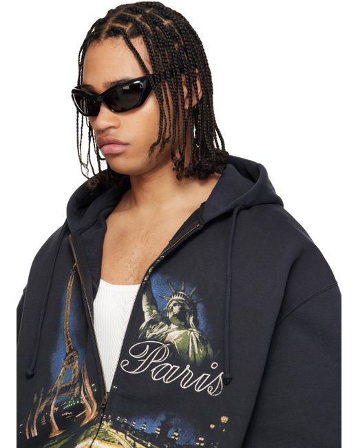 BALENCIAGA ブラック サングラス Balenciaga メンズ ブラック Extreme サングラス