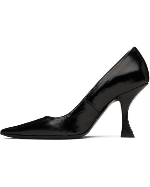 By Far Black Viva Heels