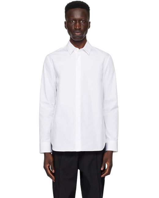 Chemise blanche à col classique Jil Sander pour homme en coloris White