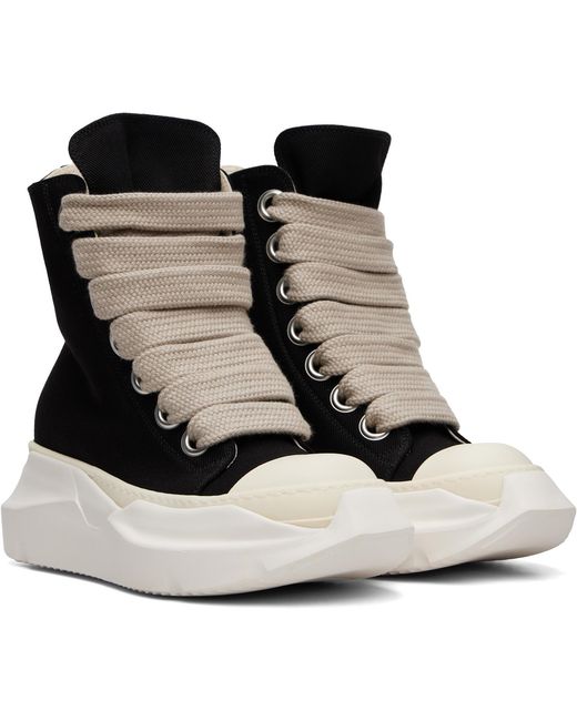 Rick Owens Black Tower Jumbolace Abstract Sneaks Sneakers for men