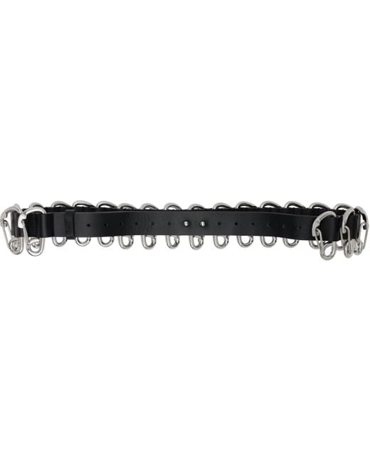 HELIOT EMIL Black Aurora Carabiner Belt for men