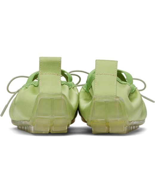 Simone Rocha Green Grip Ballerina Flats