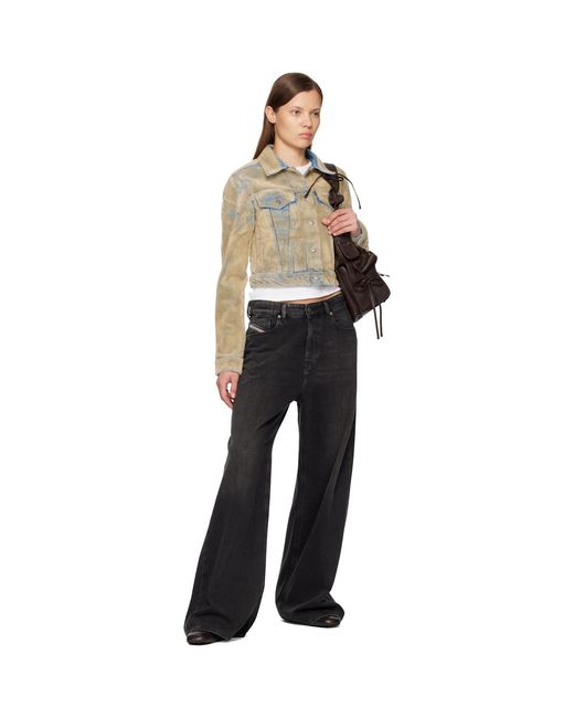 Acne Multicolor Flocked Denim Jacket