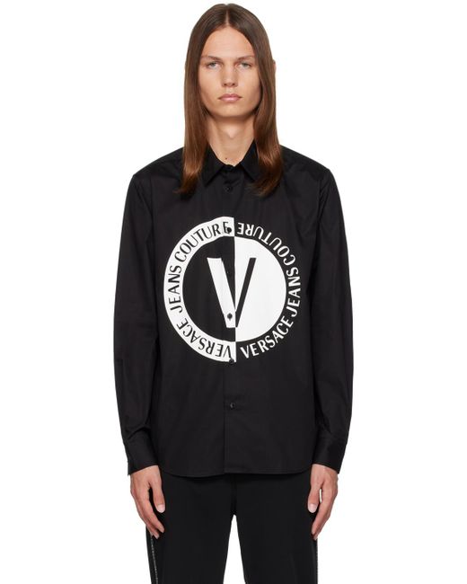 Versace Black V-emblem Shirt for men