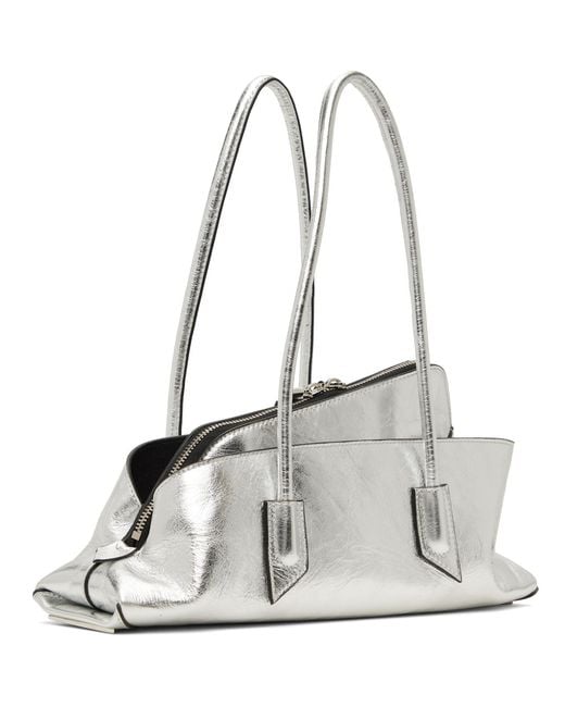 The Attico Gray 'La Passeggiata' Small Top Handle Bag
