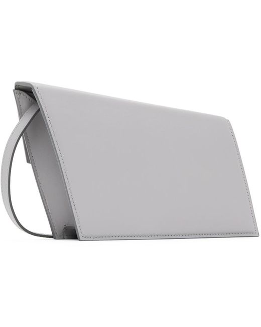 Acne White Gray Micro Distortion Bag