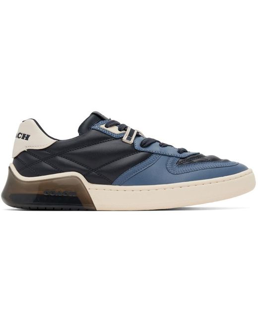 COACH Black Quilted Citysole Court Sneaker for men
