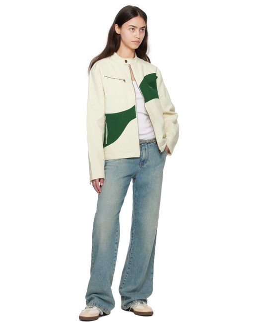 Dime Green Off- Moto Jacket