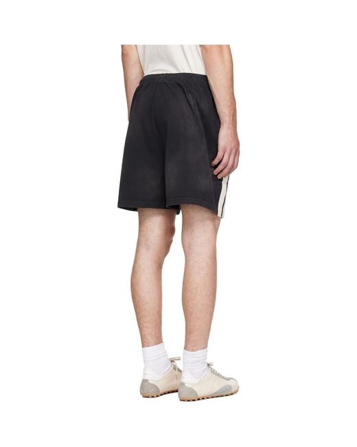 424 Black Sport Shorts for men