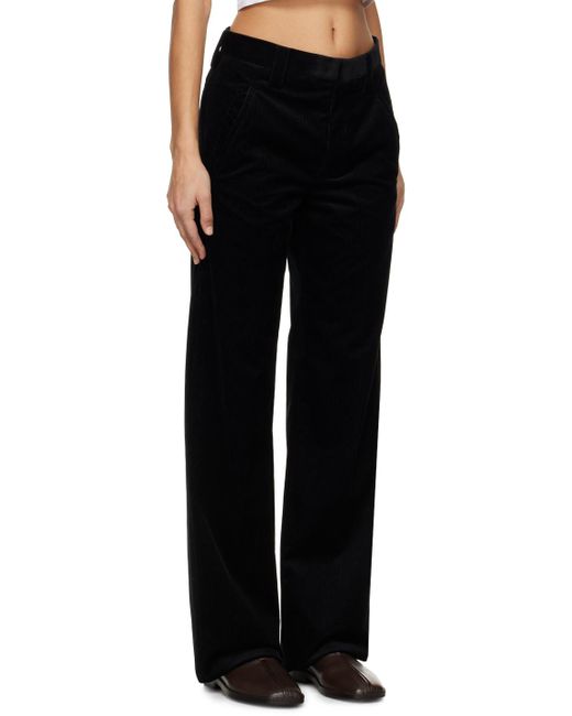Pantalon noir à plis Rier en coloris Black