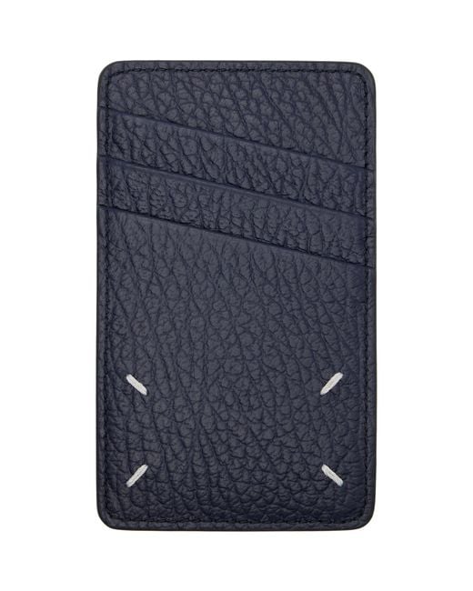Maison Margiela Blue Vertical Card Holder for men