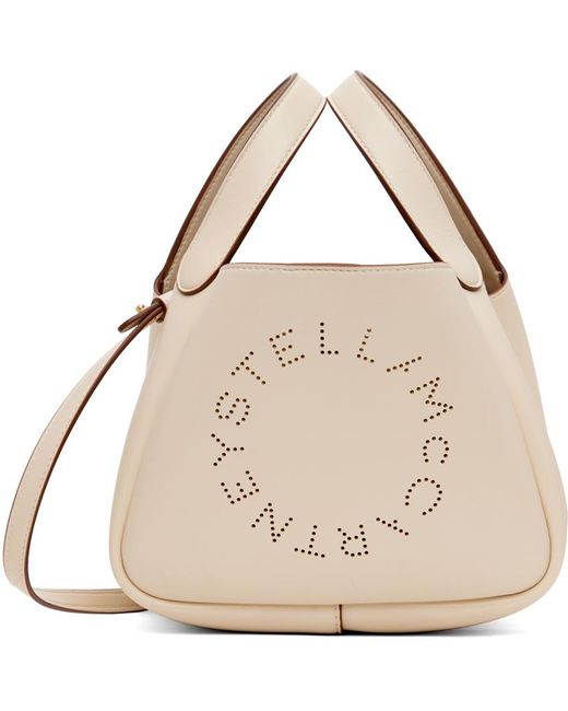 Stella McCartney Natural Off-white Alter Mat Bucket Bag