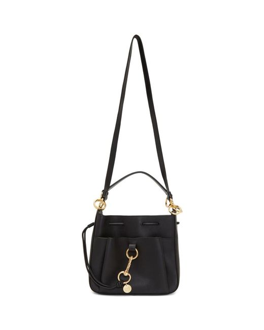 See By Chlo Black Medium Tony Bucket Bag Lyst