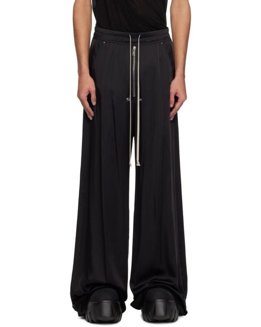 Rick Owens Hollywood Wide Bela Trousers in Black for Men | Lyst