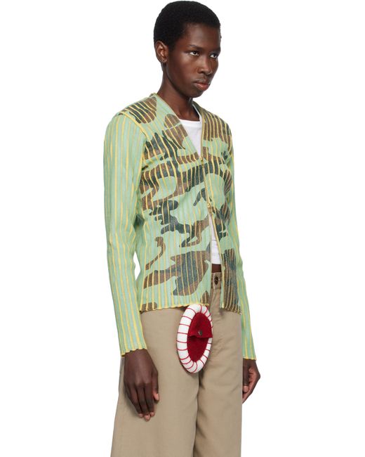 Stanley Raffington Green Plated Knit Jacket