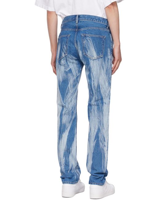 John Elliott Blue Indigo 'the Daze' Jeans for men