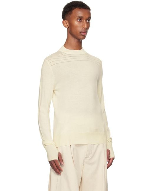 トップス NULLUS Gradient Stripes Knit メンズ NULLUS オフホワイト Gradient Stripes セーター ブラック | Lyst