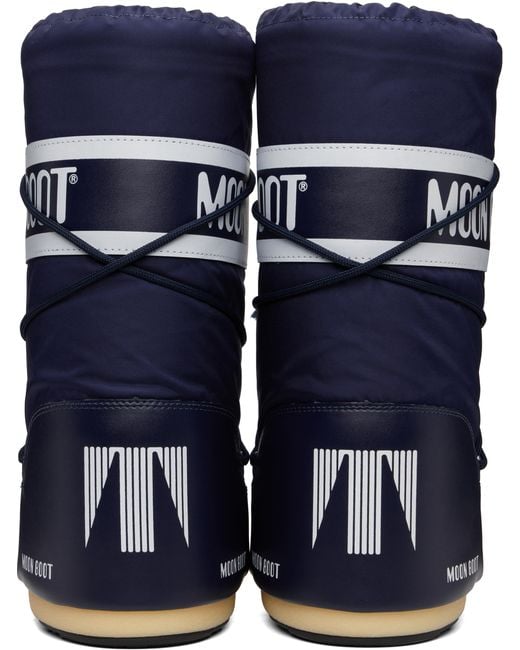 Moon Boot Blue Icon Nylon Boots for men