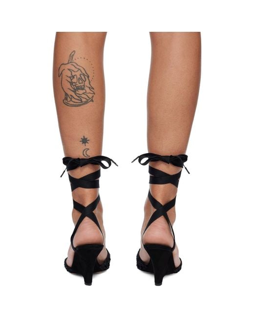 Jacquemus Black 'The High Espadrilles' Heels