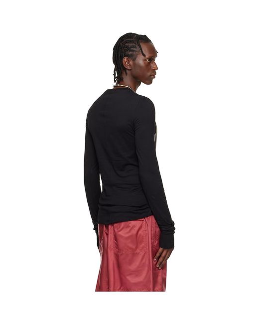 Rick Owens Black Moncler + Girder Ls T-Shirt for men