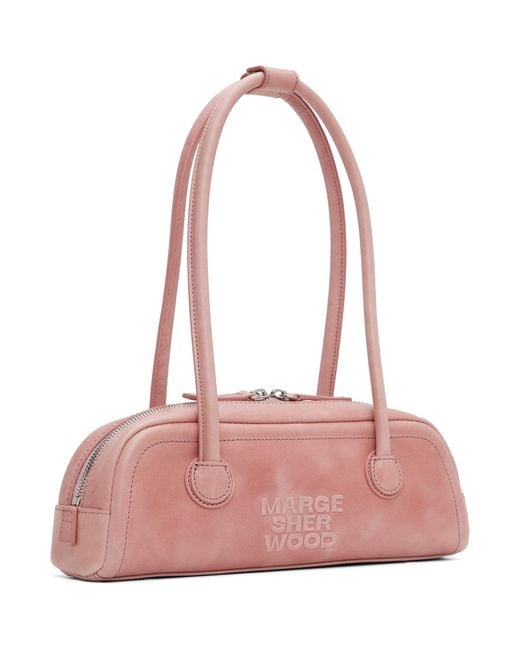 MARGE SHERWOOD Pink Soft Boston Ew Mini Bag