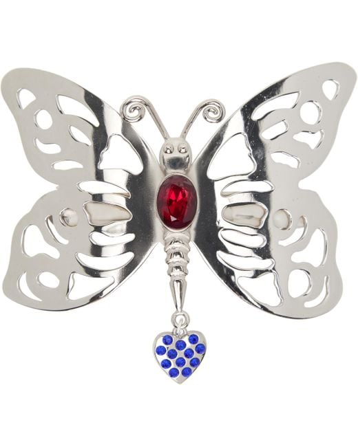 Chopova Lowena Multicolor Cut Out Butterfly Hair Clip