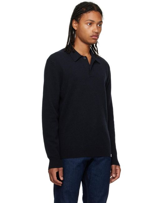 Norse Projects Black Navy Marco Polo for men