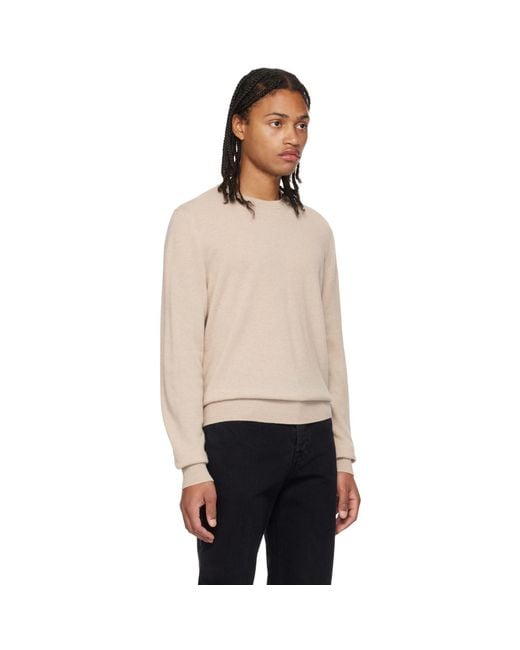 The Row Black Beige Benji Sweater for men