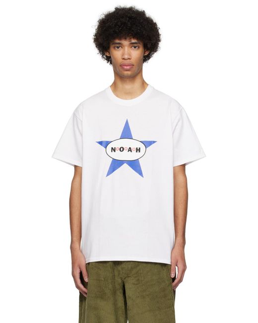 メンズ Noah NYC ホワイト Star Tシャツ White