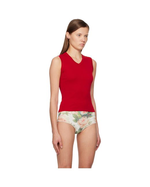 Flore Flore Red Jill Tank Top