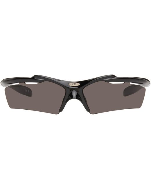 Balenciaga Black Turbo D-Frame Sunglasses for men